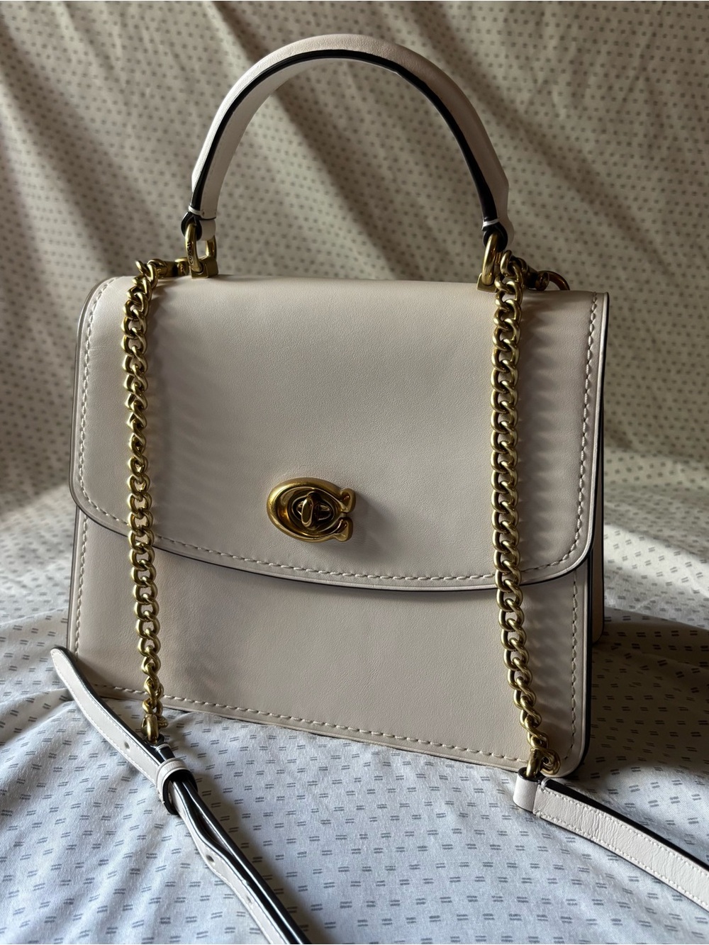 Coach Ivory Leather Crossbody Bag - Picture 4 of 6